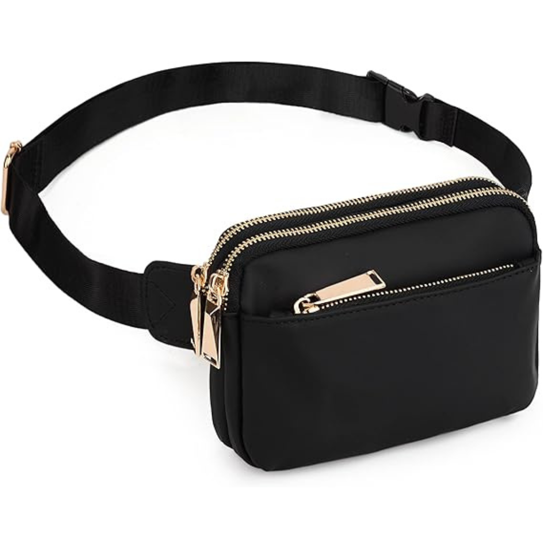 Black Obsidian Waist Bag