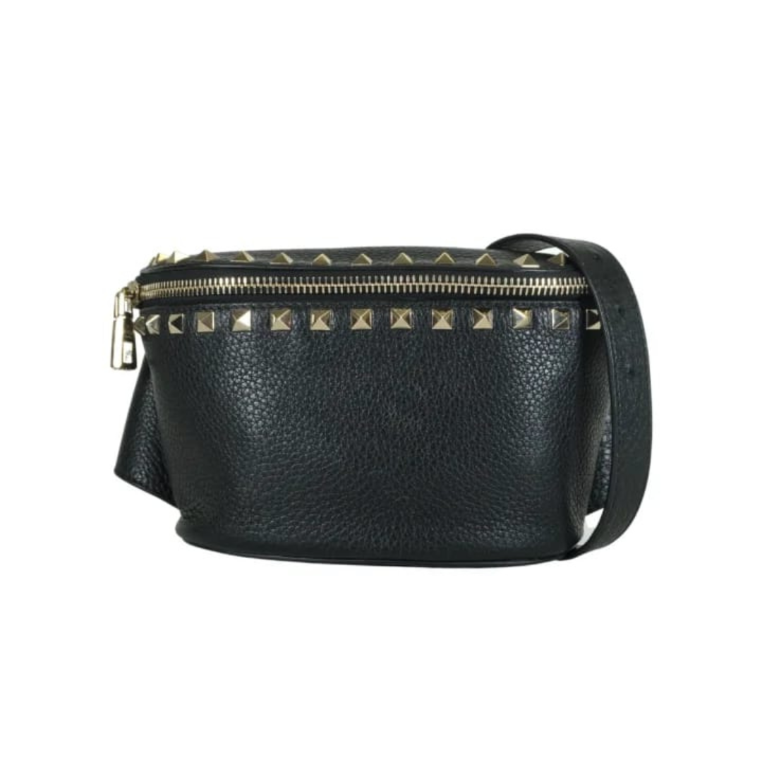 Black Studded Waist Bag