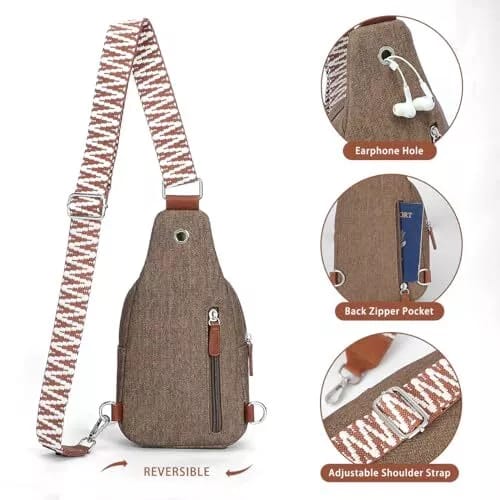 Rustic Explorer Canvas Sling Bag