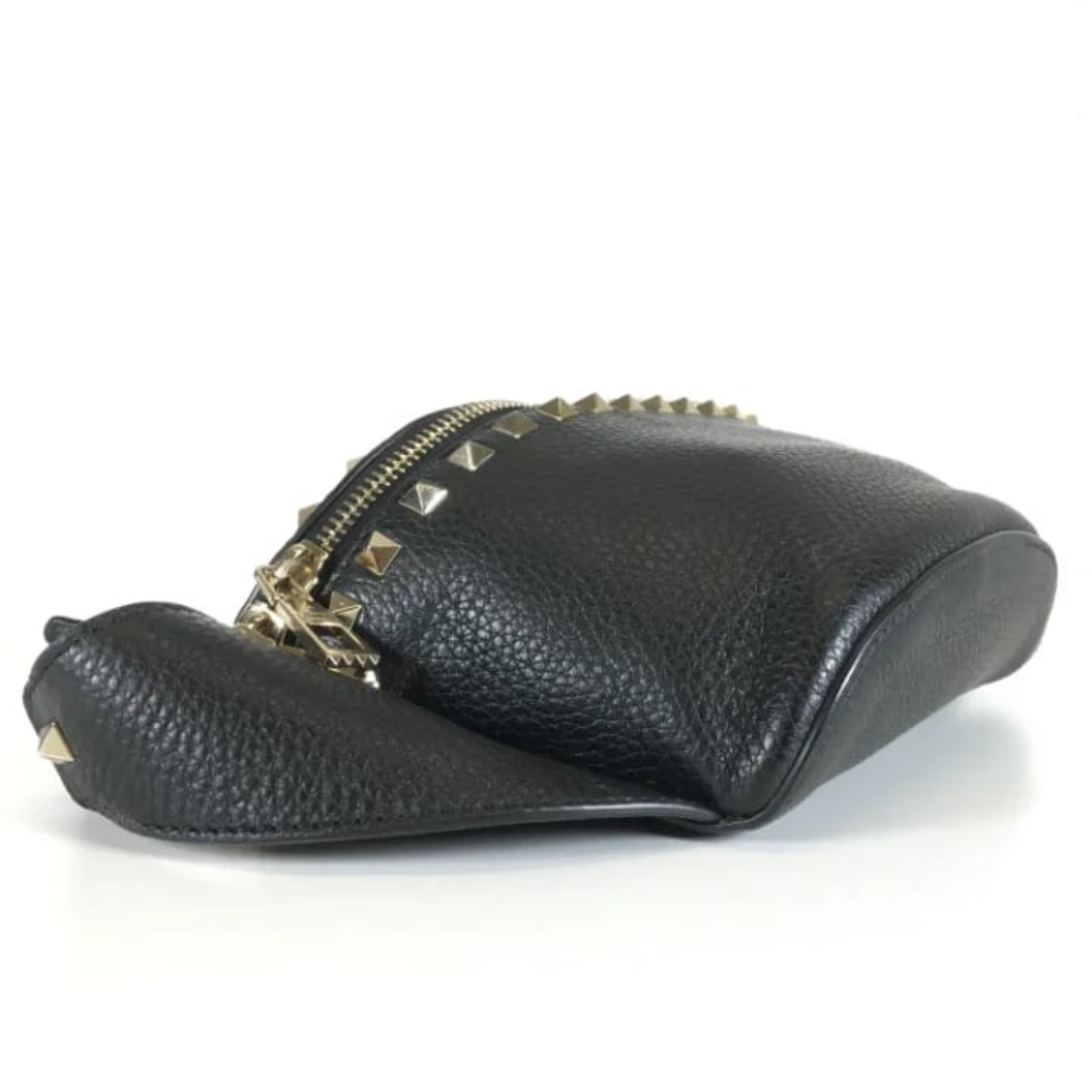 Black Studded Waist Bag