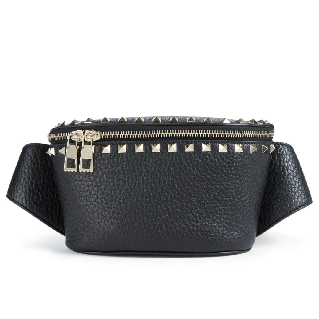 Black Studded Waist Bag